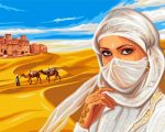 Arab Woman paint by numbers
