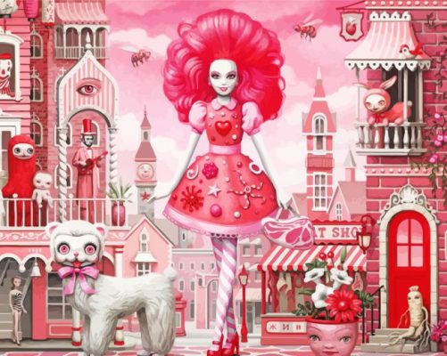 Barbie Girl paint by numbers