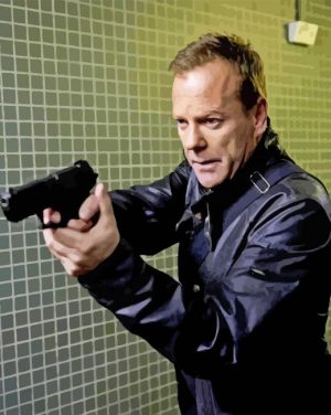 Cool Jack Bauer paint by numbers