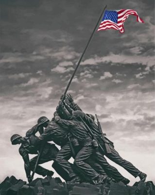 Jima Memorial Virginia paint by numbers