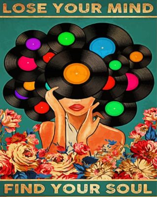 Aesthetic Lose Your Mind Find Your Soul paint by numbers 