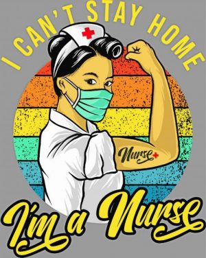 Strong Nurse paint by numbers