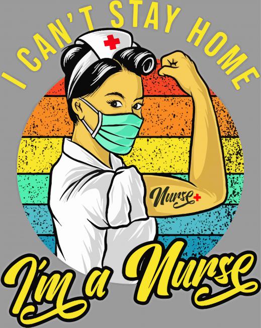 Strong Nurse paint by numbers