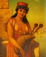 Bagpipes Lady paint by numbers