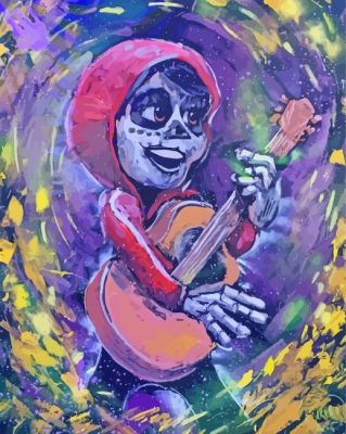 Abstract Coco Miguel paint by numbers
