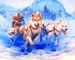 Aesthetic Dogsledding paint by numbers