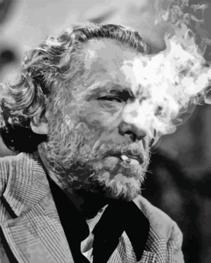 Charles Bukowski paint by numbers
