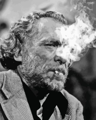 Charles Bukowski paint by numbers