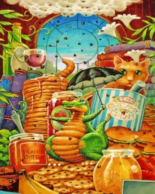 Everything Better With Chocolate Chips On It paint by numbers 