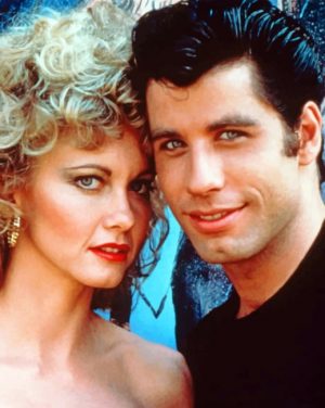 John Travolta Grease paint by numbers