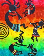 Kokopelli Art paint by numbers
