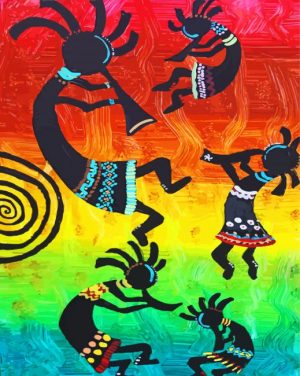 Kokopelli Art paint by numbers