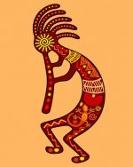 Kokopelli paint by numbers