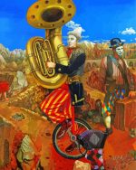 Man Playing Tuba paint by numbers