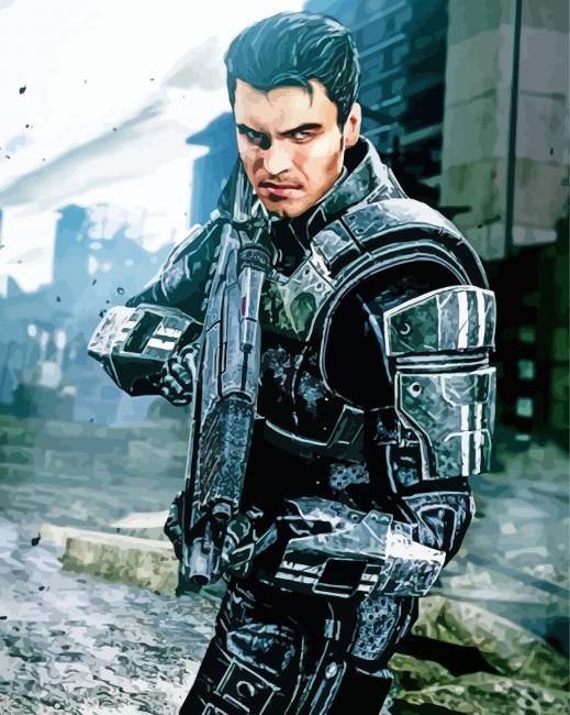 Kaidan Alenko Mass Effect paint by numbers