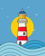Lighthouse paint by numbers