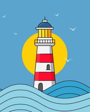 Lighthouse paint by numbers