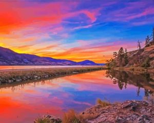 Aesthetic Penticton Scenery paint by numbers