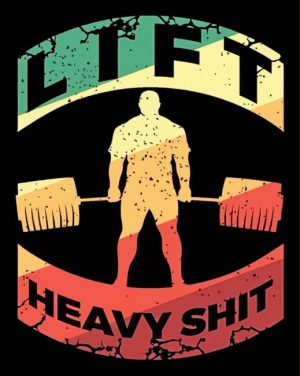 Weightlifting Poster paint by numbers