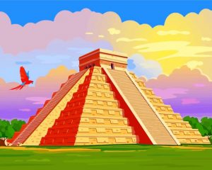 Aesthetic El Castillo paint by numbers