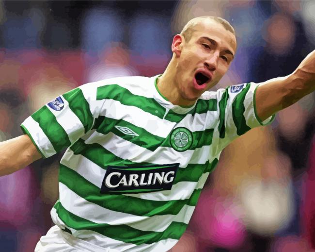The Swedish Football Coach Henrik Larsson paint by numbers