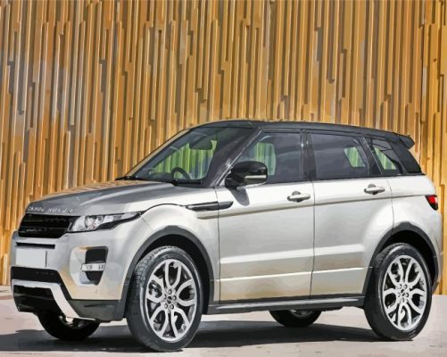 Aesthetic Grey Landrover paint by numbers