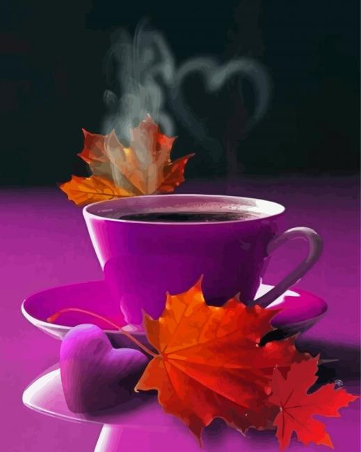 Autumn Coffee paint by numbers