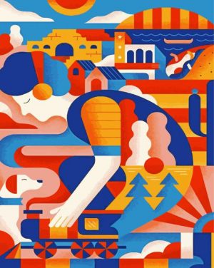 Boy And Dog paint by numbers