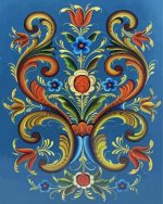 Rosemaling paint by numbers
