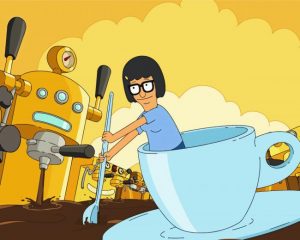 Tina Belcher Espresso paint by numbers