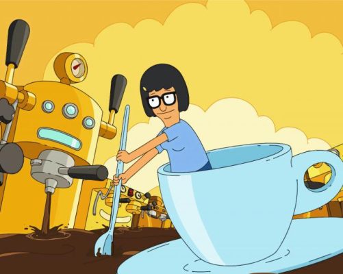 Tina Belcher Espresso paint by numbers