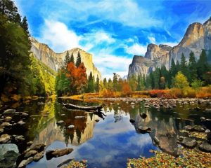 El Capitan National Park California paint by numbers