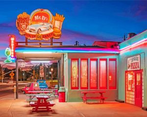 1950s Diner paint by numbers