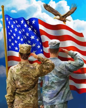 American Heroes paint by numbers