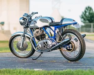 Norton 750 Commando paint by numbers