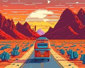 RV Road Trip Paint By Numbers