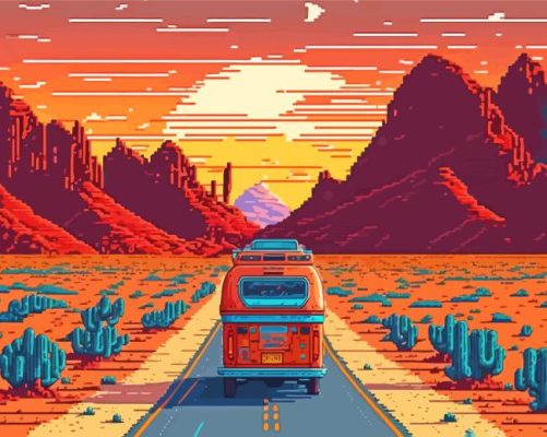 RV Road Trip Paint By Numbers