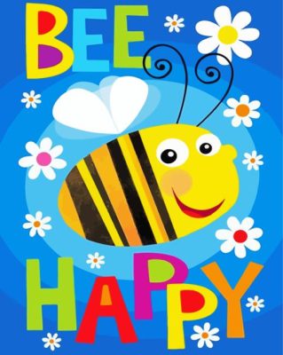 Bee Happy paint by numbers