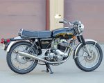 Black Norton 750 Commando paint by numbers