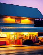 Diner At Night paint by numbers