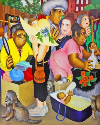 Street Market paint by numbers