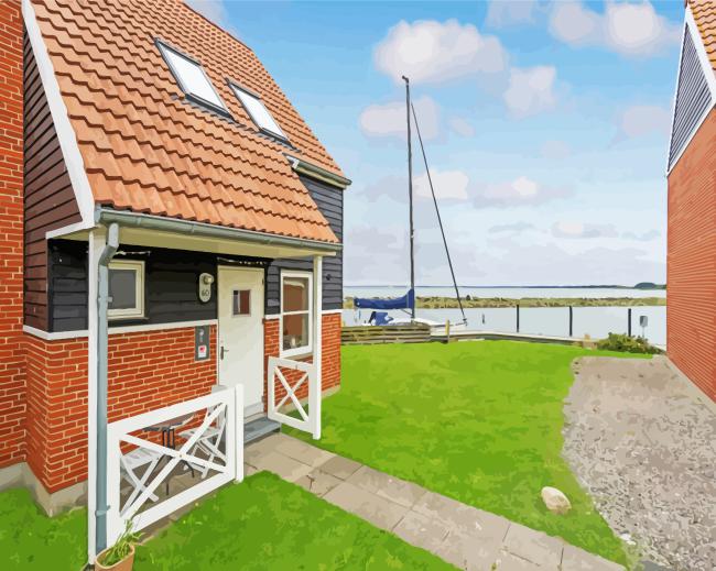 Denmark Klintholm Havn Paint By Numbers