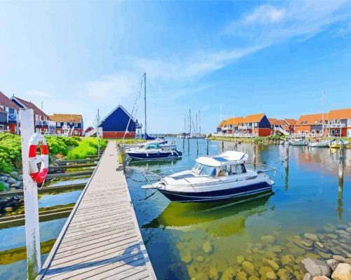 Klintholm Havn Denmark Paint By Numbers