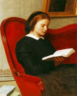 La Liseuse De Latour Paint By Numbers 