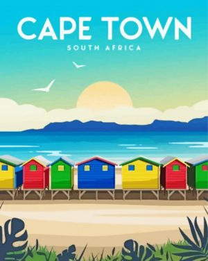 Beach Huts Muizenberg Paint By Numbers