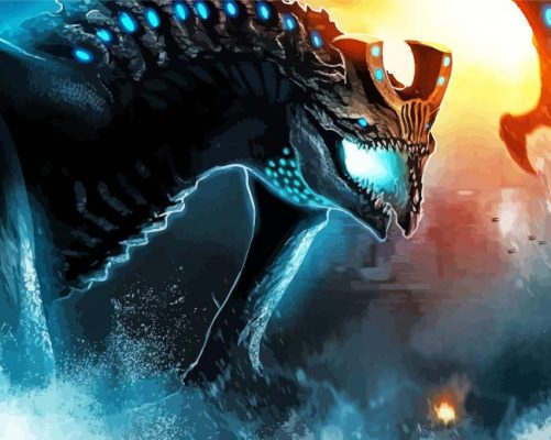 Creepy Kaiju Paint By Numbers "