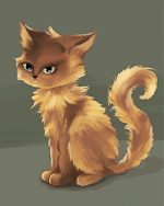 Stylized cat paint by numbers