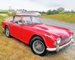 Red Triumph TR4A Paint By Numbers