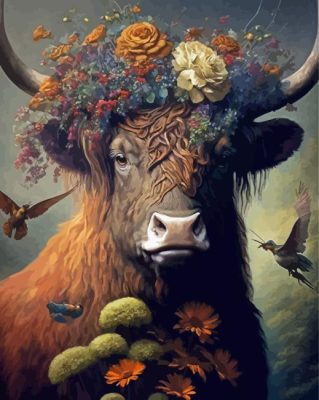 Aesthetic Cow Paint By Numbers 