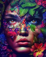 Floral Lady Paint By Numbers "